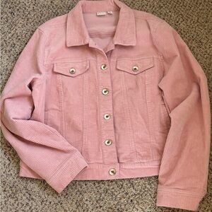C EST. 1946 Women's Pink Corduroy Button-Up Jacket